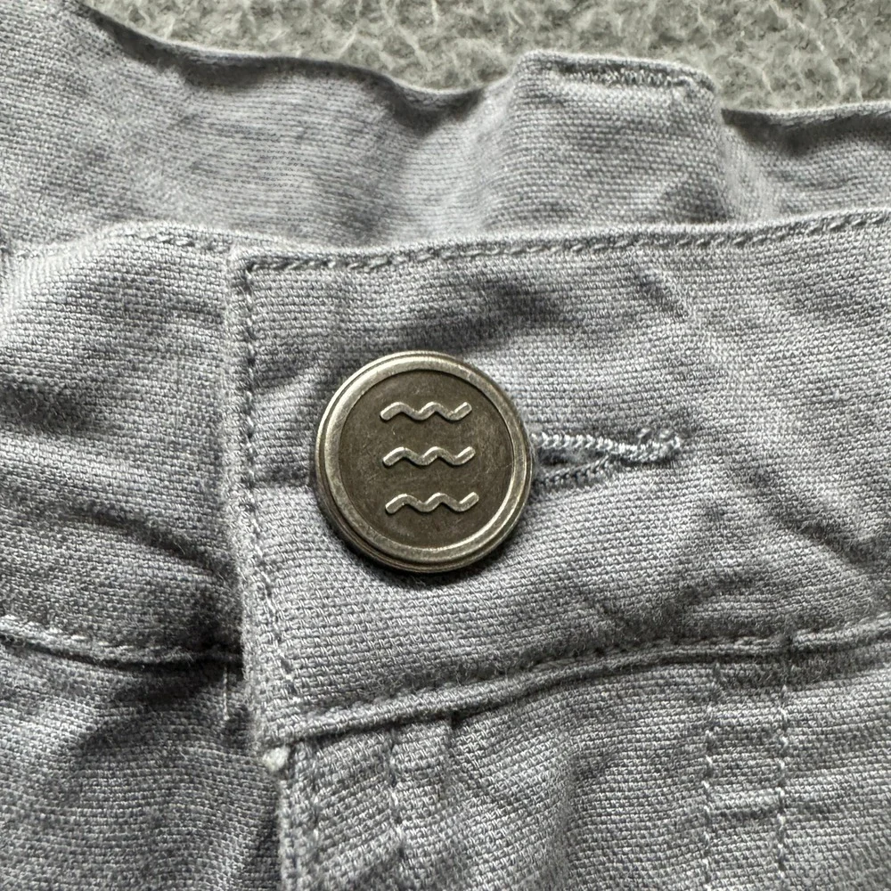 Free Fly Pants Mens 34x29 ACTUAL Gray Lightweight Coastal Cotton Bamboo HEMMED
